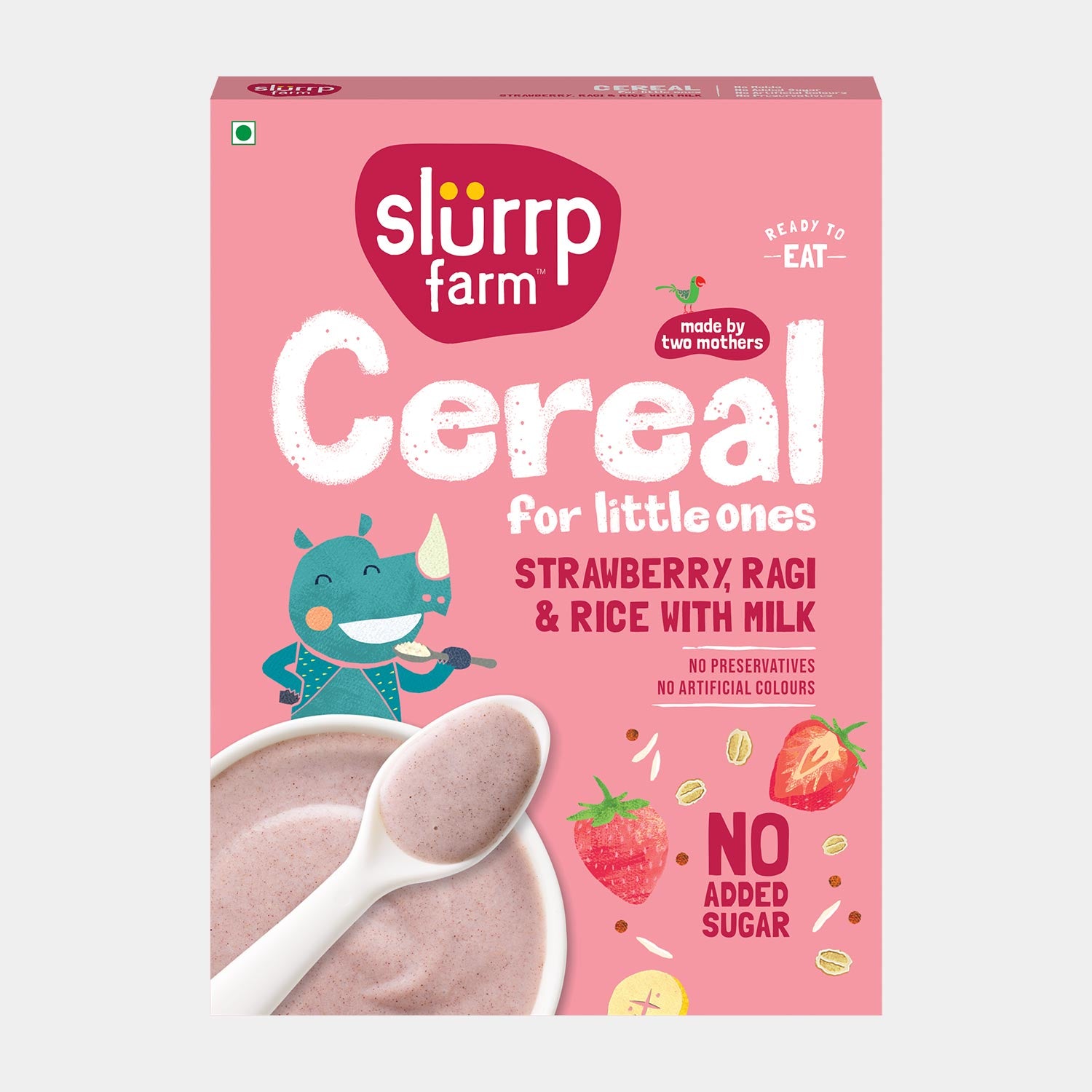Cereal : Strawberry, Ragi & Rice Cereal -200g